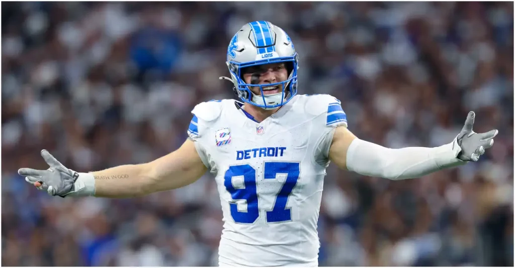 Detroit Lions Secure Star Rusher Aidan Hutchinson with 4-Year Lions Sign Aidan Hutchinson to Record $180M Extension